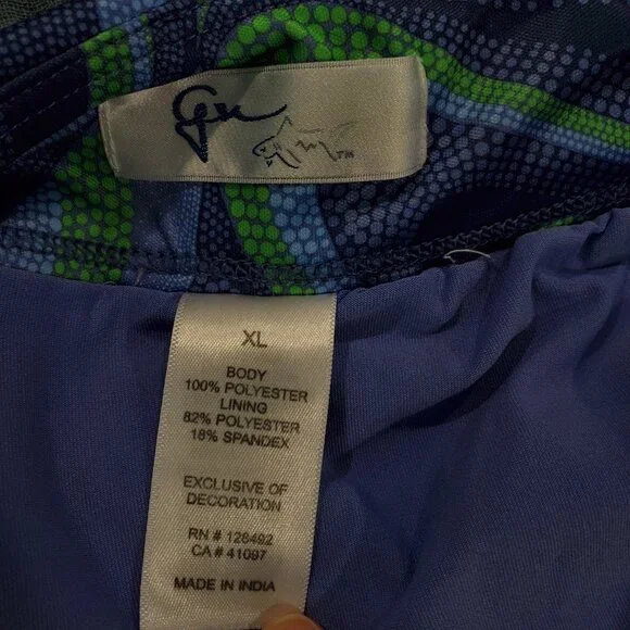 Greg Norman Ladies pull on performance Skort size XL Blue and Green - Picture 2 of 4